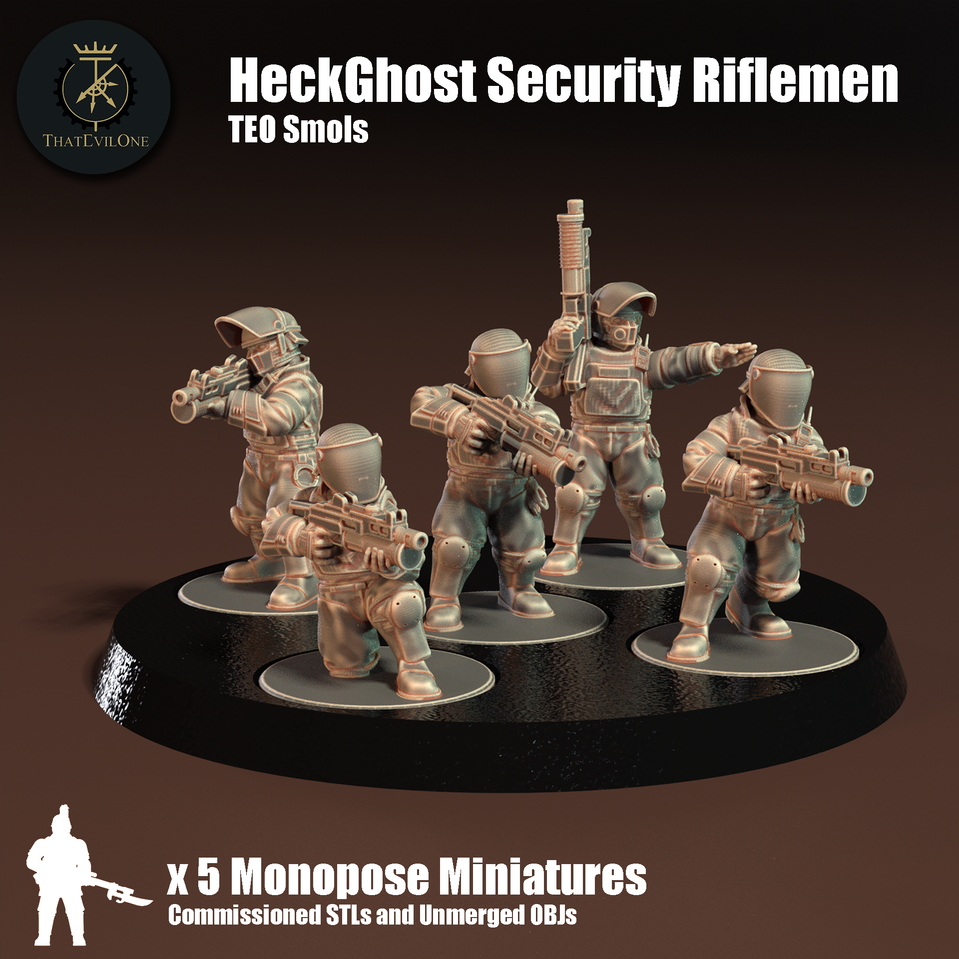 Smol HeckGhost Security Riflemen - Commisioned